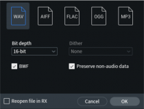 文件的导入和导出 iZotope RX