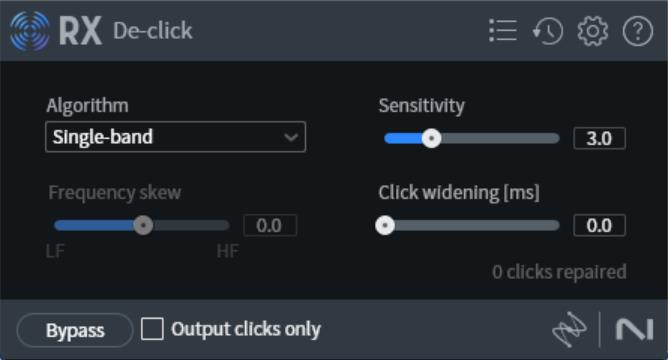 iZotope De-click 去除口水音