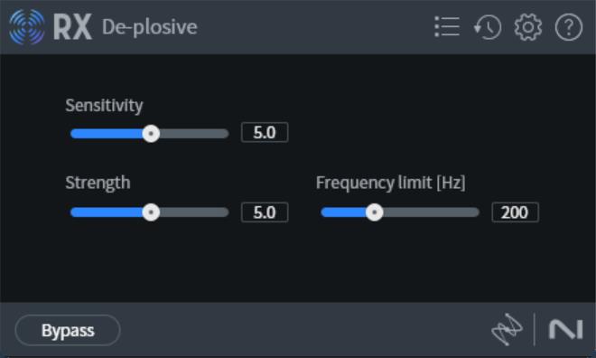 iZotope De-plosive 去除喷麦声