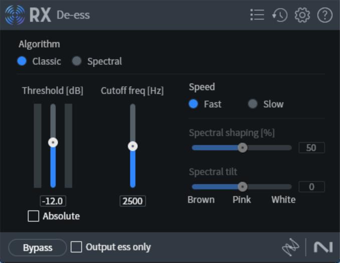 iZotope De-ess 去除齿音