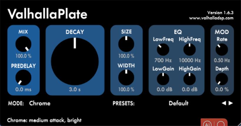 Valhalla Plate 板式混响