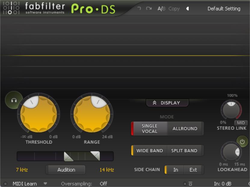 肥波数字消齿音效果器 FabFilter Pro-DS